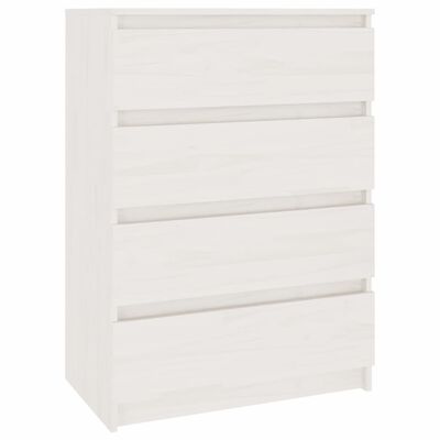 vidaXL Armoires latérales 3 pcs blanc Bois de pin massif