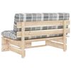 vidaXL Canap&eacute; central palette de jardin bois de pin impr&eacute;gn&eacute;