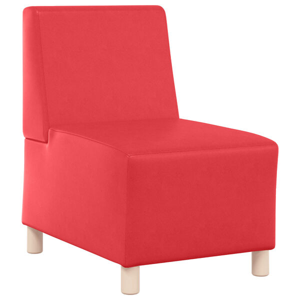 vidaXL | Unit&eacute; de Sofa Modulaire Sans Accoudoirs | Rouge 55 x 74 x 82 cm