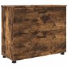 vidaXL Cabinet de salle de bain Ch&ecirc;ne fum&eacute; 76,5 x 35 x 64 cm