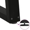 vidaXL Pieds de table à manger en V 2 pièces Noir 50x(72-73,3) cm Acier