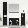 vidaXL Ensemble de mobilier de salle de bain 3 pcs Ch&ecirc;ne noir