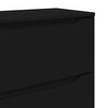 vidaXL Armoire de rangement Noir 40 x 48 x 81 cm Bois d'ing&eacute;nierie