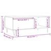 vidaXL Table basse Ch&ecirc;ne fum&eacute; 90x50x36,5 cm Bois d'ing&eacute;nierie