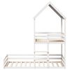 vidaXL Lit superpos&eacute; sans matelas blanc 90x190 cm bois de pin massif