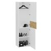 FMD Armoire avec 2 portes 54,5x41,7x199,1 cm Blanc et ch&ecirc;ne artisanal