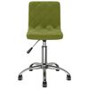 vidaXL Chaises pivotantes &agrave; manger lot de 2 vert clair velours
