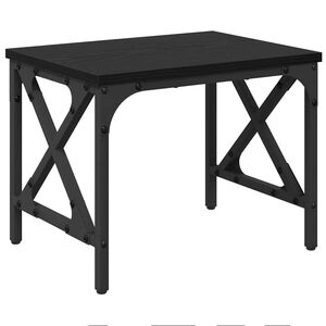 vidaXL Support d'imprimante Ch&ecirc;ne noir 40 x 30 x 31 cm