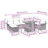 vidaXL Ensemble de canap&eacute; de jardin avec coussin 9 pcs Gris polyrotin