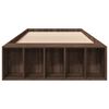 vidaXL Cadre de lit sans matelas ch&ecirc;ne marron 90x200 cm