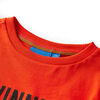 T-shirt pour enfants &agrave; manches longues orange vif 104