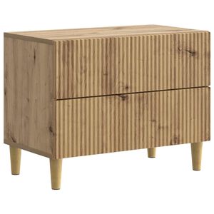 vidaXL Cabinet de chevet Ch&ecirc;ne artisanal 62 x 34,5 x 48 cm