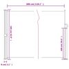 vidaXL Store lat&eacute;ral r&eacute;tractable Anthracite 160 x 300 cm