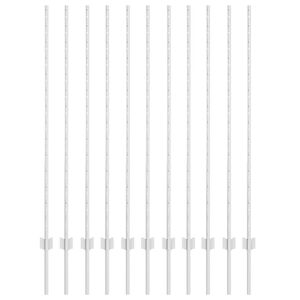 vidaXL Poteau de cl&ocirc;ture ench&acirc;ss&eacute; 11 pi&egrave;ces Argent&eacute; 180 cm