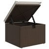 vidaXL Salon de jardin 8 pcs avec coussins marron r&eacute;sine tress&eacute;e
