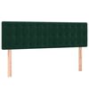 vidaXL Sommier &agrave; lattes de lit avec matelas LED Vert fonc&eacute; 140x190 cm