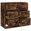 vidaXL Buffet ch&ecirc;ne fum&eacute; 70x35,5x67,5 cm bois d'ing&eacute;nierie