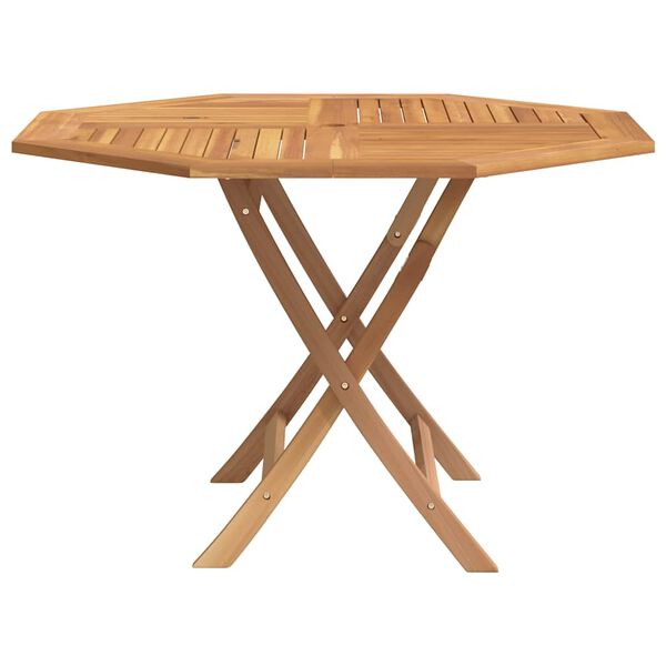 vidaXL Table pliable de jardin 110x110x75 cm bois massif de teck