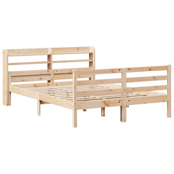 vidaXL Cadre de lit et t&ecirc;te de lit sans matelas 135x190 cm