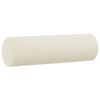 vidaXL Canap&eacute; 2 places avec oreillers d&eacute;coratifs cr&egrave;me 140 cm velours