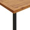 vidaXL Ensemble &agrave; manger de jardin 7 pcs bois d'acacia solide et m&eacute;tal