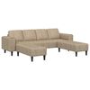 vidaXL Canap&eacute; de salon 3 pcs Gris clair
