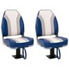 vidaXL Chaises pliables de bateau lot de 2 Haut dossier
