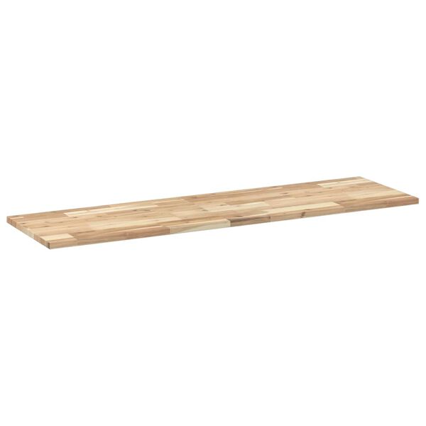 vidaXL &Eacute;tag&egrave;res flottantes 4 pcs 120x40x2 cm acacia massif non trait&eacute;