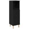vidaXL Ensemble de mobilier de salle de bain 3 pcs Ch&ecirc;ne noir