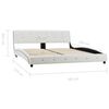 vidaXL Lit avec matelas à mémoire de forme Blanc Similicuir 160x200 cm
