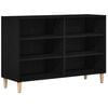 vidaXL Buffet 103,5 x 35 x 70 cm Bois d'ing&eacute;nierie Ch&ecirc;ne noir