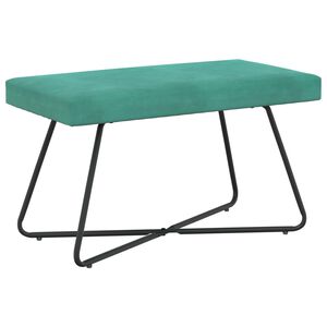 vidaXL banc Turquoise 80 x 40 x 45 cm Velours