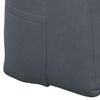 vidaXL Coussin de Dos Gris fonc&eacute; 180 x 24 x 50 cm Velours