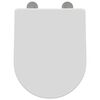 vidaXL Si&egrave;ge de toilette Blanc 48 x 36,5 x 4,5 cm Polypropyl&egrave;ne