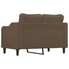vidaXL Canap&eacute; &agrave; 2 places Marron 120 cm Tissu