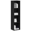 vidaXL | Biblioth&egrave;que | Ch&ecirc;ne noir 36 x 30 x 143 cm Bois d'ing&eacute;nierie