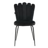 Venture Home Chaises &agrave; manger lot de 2 Limhamn velours noir
