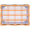 vidaXL Organisateur multi-tiroirs avec 16 tiroirs centraux 52x16x37 cm