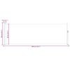 vidaXL Auvent lat&eacute;ral r&eacute;tractable de patio 100x300 cm Rouge