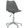 vidaXL Chaises pivotantes &agrave; manger lot de 6 gris similicuir