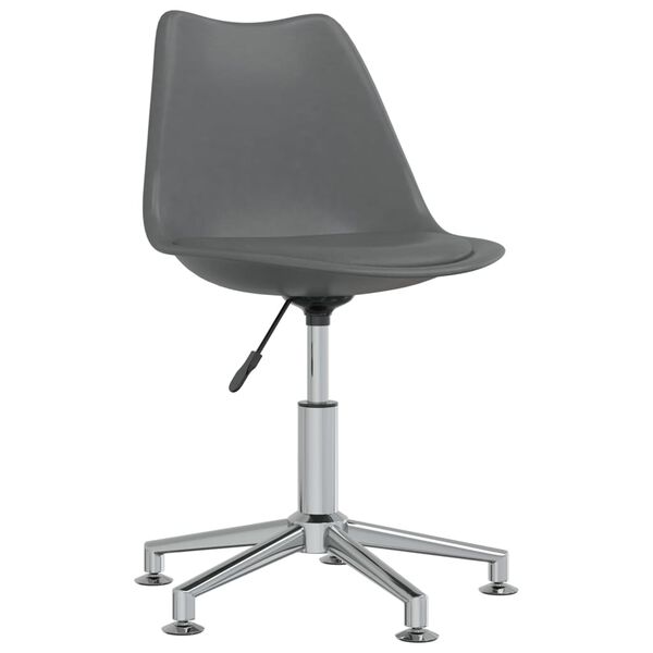 vidaXL Chaises pivotantes &agrave; manger lot de 6 gris similicuir