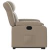 vidaXL Fauteuil inclinable &eacute;lectrique cappuccino similicuir