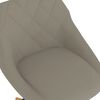 vidaXL Chaises pivotantes &agrave; manger lot de 2 gris clair velours