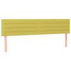 vidaXL Sommier &agrave; lattes de lit avec matelas Vert 200x200 cm Tissu
