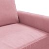 vidaXL Canap&eacute; &agrave; 2 places Rose 120 cm Velours