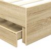 vidaXL Cadre de lit Ch&ecirc;ne Sonoma 90 x 190 cm Bois Ing&eacute;nierie
