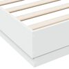 vidaXL Cadre de lit sans matelas blanc 160x200 cm