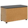 vidaXL Banc d'entr&eacute;e avec coussin Ch&ecirc;ne artisanal 80 x 38 x 46 cm