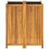 vidaXL Jardini&egrave;re avec doublure 84x42x100 cm bois massif d'acacia