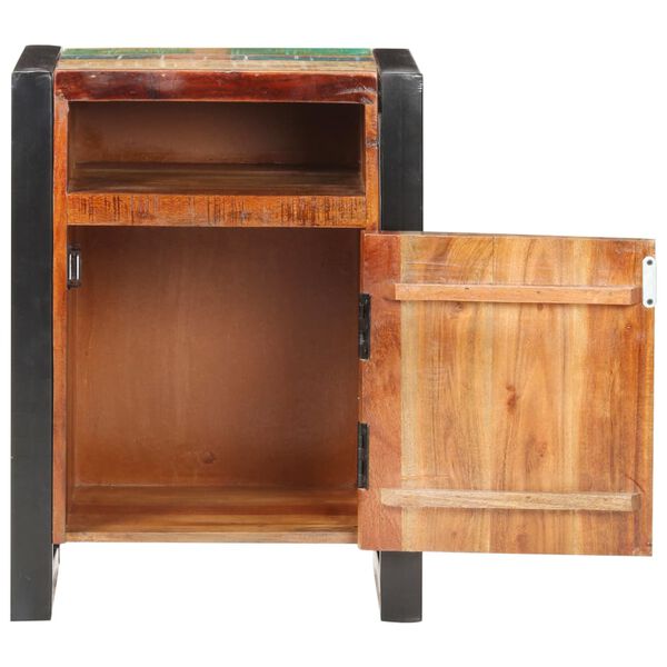 vidaXL Table de chevet 40x35x55 cm Bois de r&eacute;cup&eacute;ration massif